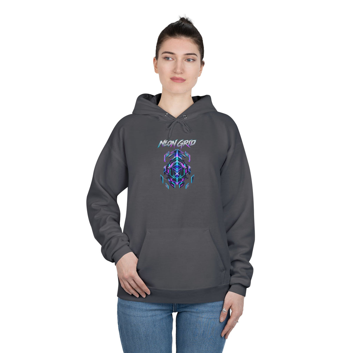 HYPUG XENON Neon Grid Hoodie — Drop 01