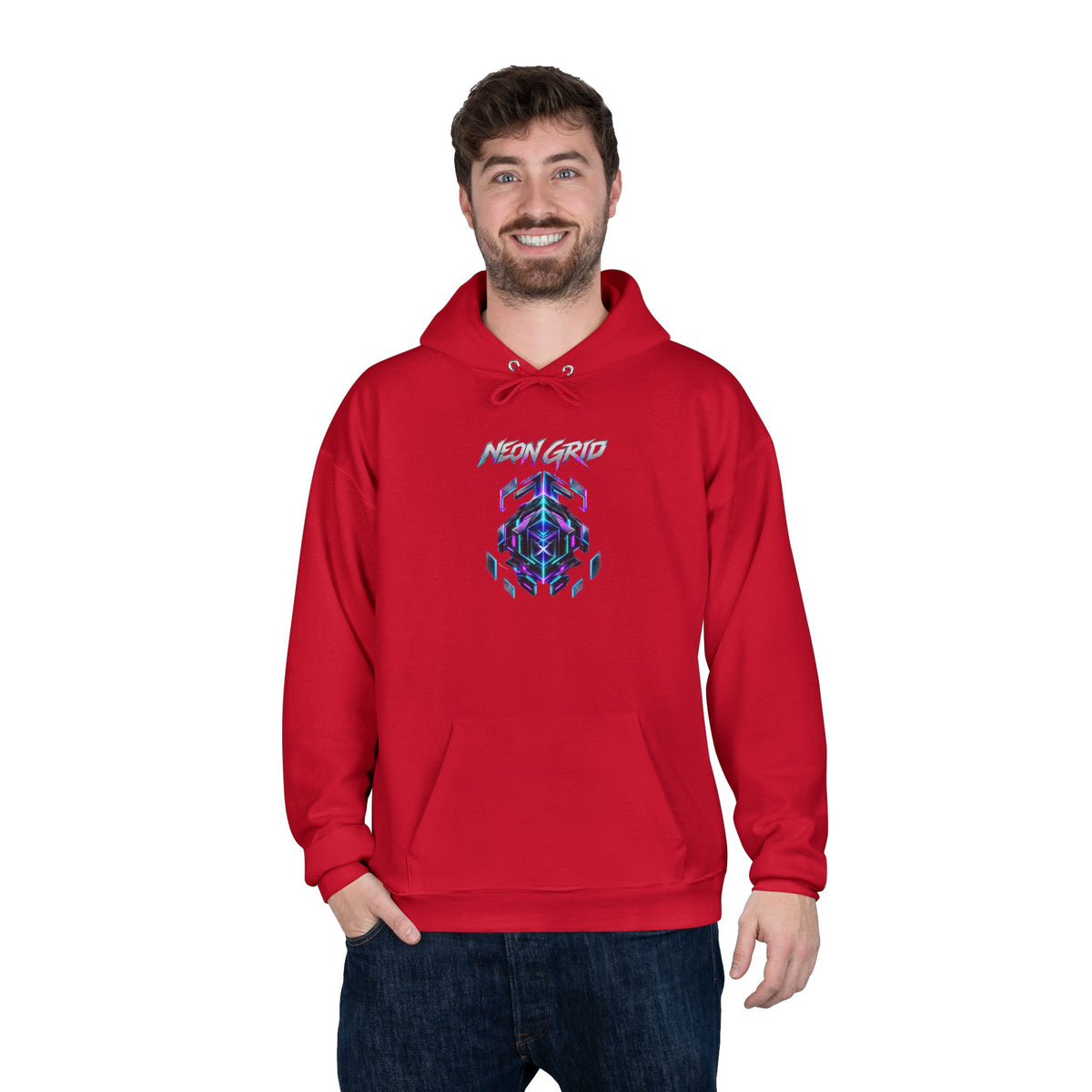 HYPUG XENON Neon Grid Hoodie — Drop 01