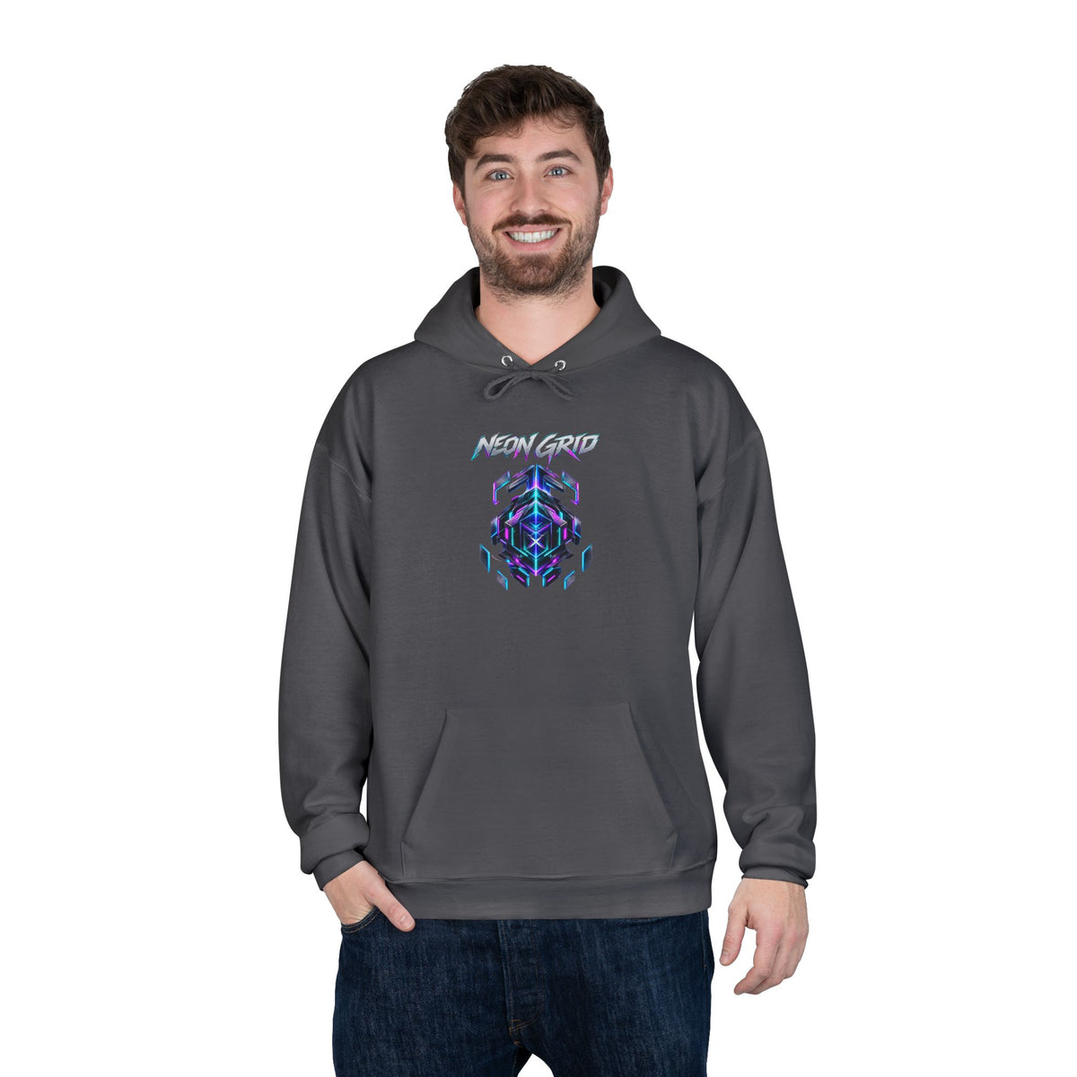 HYPUG XENON Neon Grid Hoodie — Drop 01